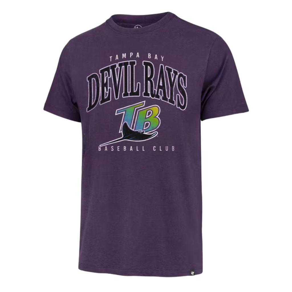 Rays Men's '47 Brand Purple Devil Rays Double Header Tee | The Bay