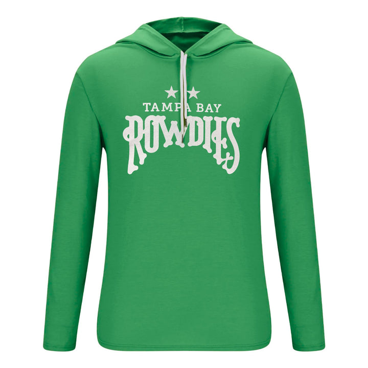 Rowdies SDS Green 2 Star Long Sleeve Hoodie