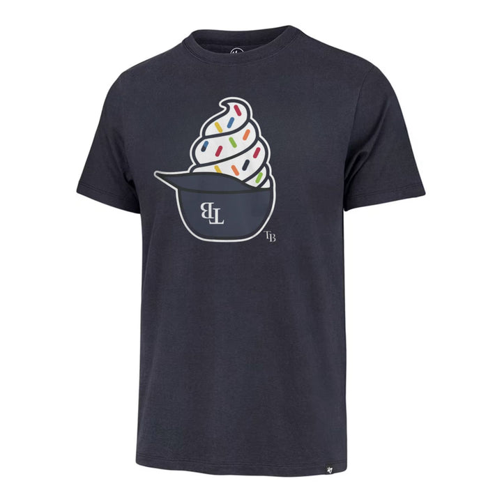 Rays '47 Brand Navy Ice Cream Helmet Franklin T-Shirt