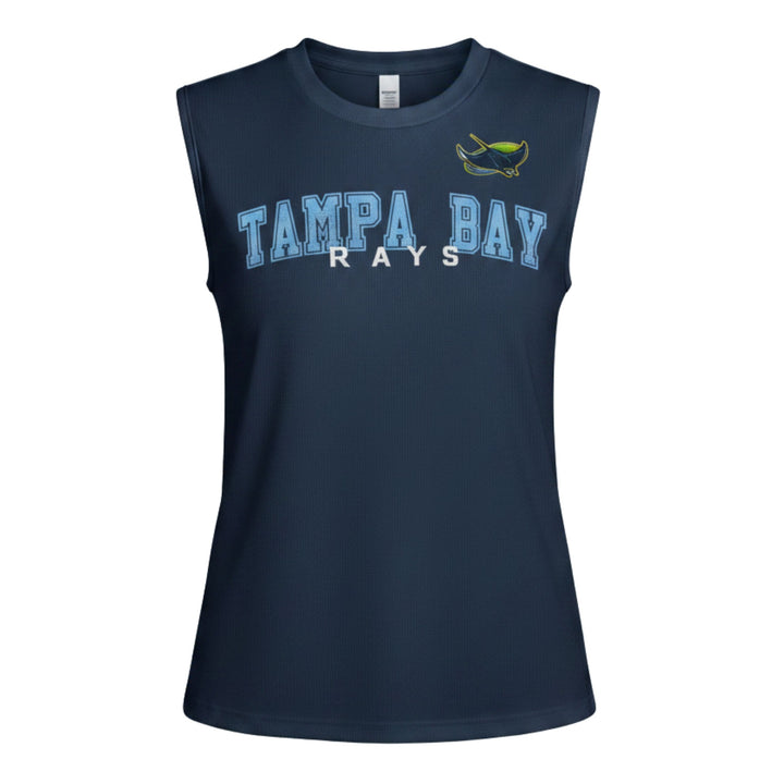 Rays Women's GIII Navy Tampa Bay Alt Tank