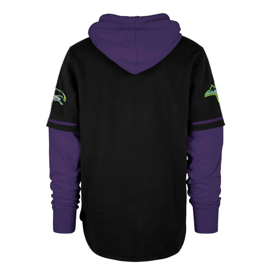 Rays Men's '47 Black City Connect Trifecta Flames Hoodie