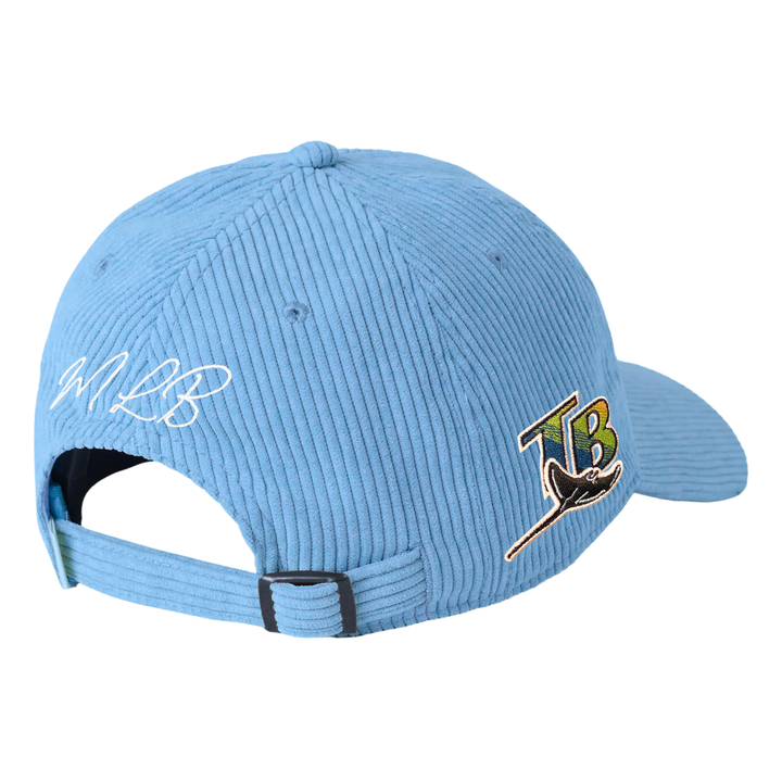Rays Pro Standard Blue Corduroy Devil Rays Strapback Hat