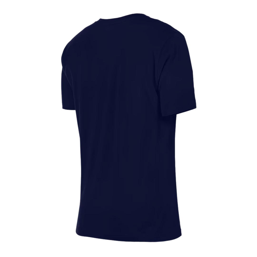 Rays Women's New Era Navy Baseball Burst T-Shirt
