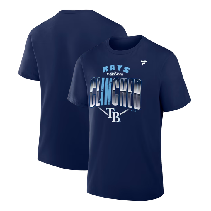 Rays Fanatics Navy 2026 Postseason Participant Locker Room T-Shirt