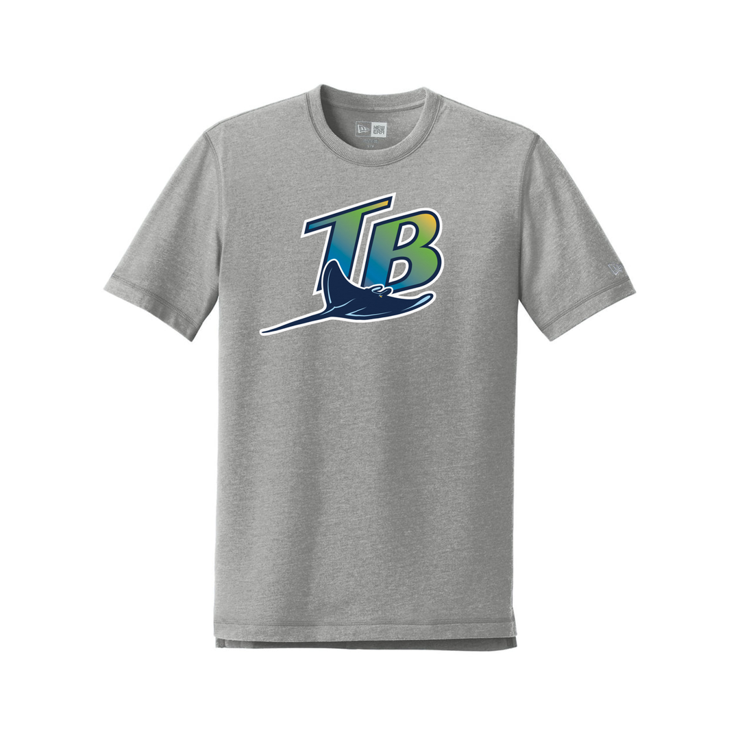 Rays Youth New Era Road Gray Logo T-Shirt