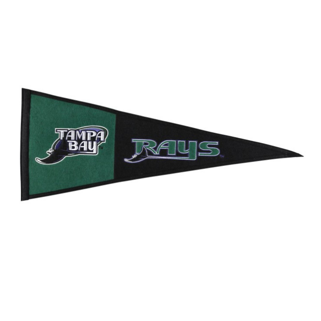 Rays Green and Black Devil Rays Wool Pennant