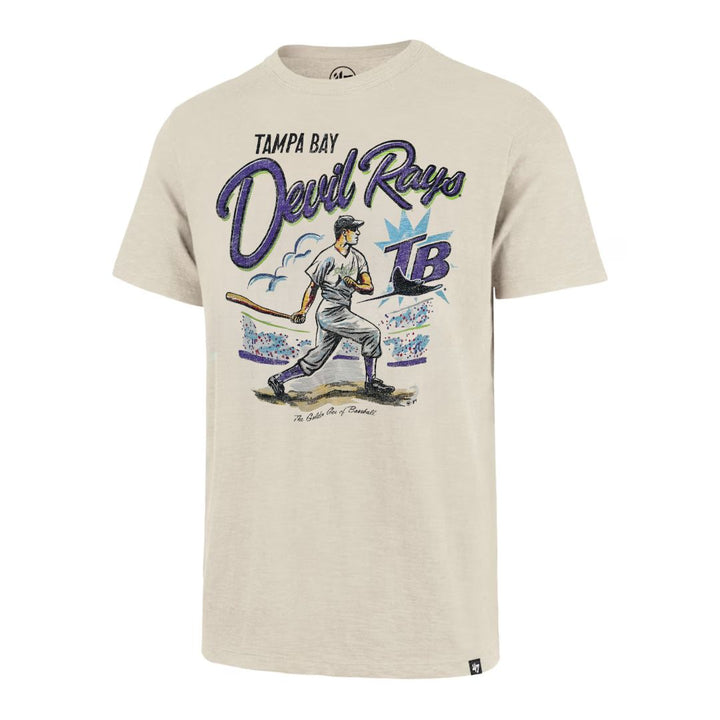 Rays Men's '47 Brand Cream Devil Rays Golden Age Batter T-Shirt