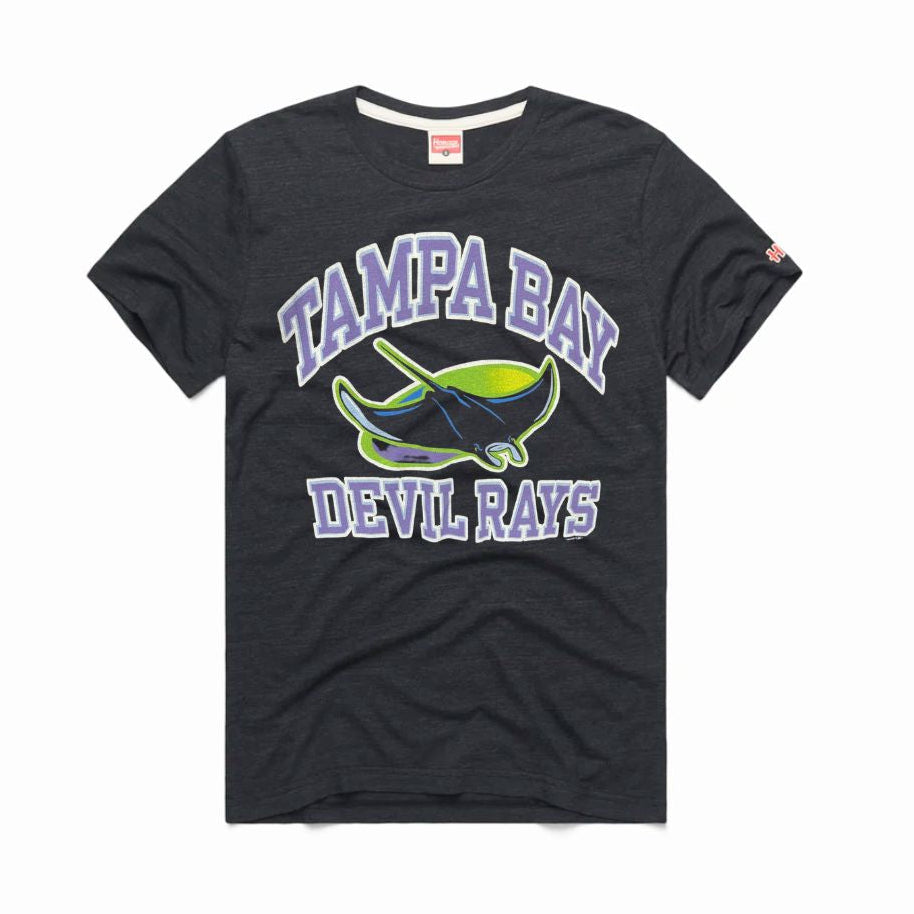 Rays Men's Homage Grey Devil Rays Alt T-Shirt