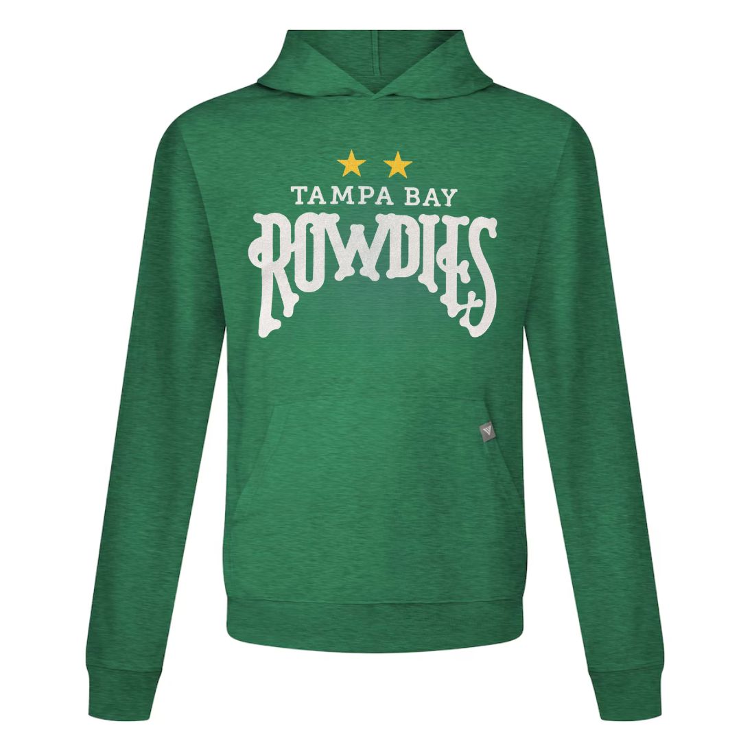 Rowdies Levelwear Green Two Star Lightweight Hoodie