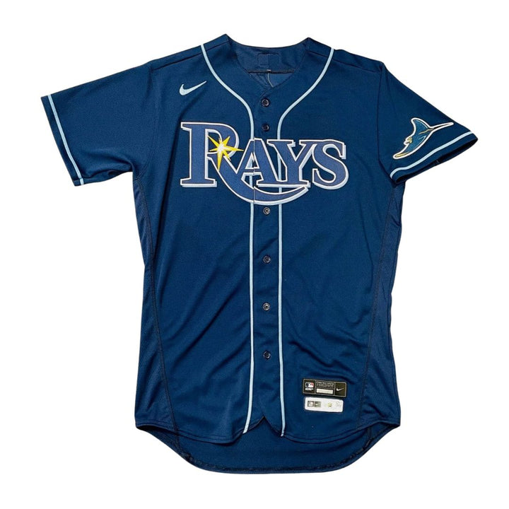 Rays Dylan Carlson Team Issued Authentic Navy Jersey