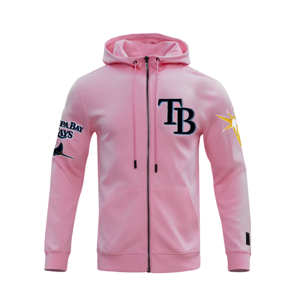 Rays Pro Standard Men Pink Classic Zip Up Hoodie | The Bay Republic