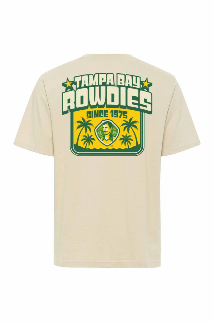 Rowdies Sportiqe Tan Palm Trees Tee