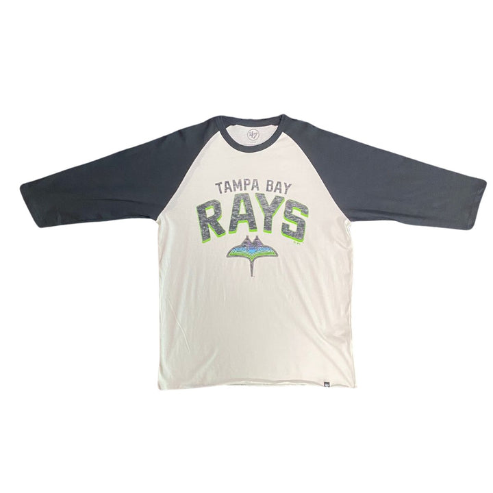 Rays Men's '47 Brand White City Connect Skyray Raglan Tee