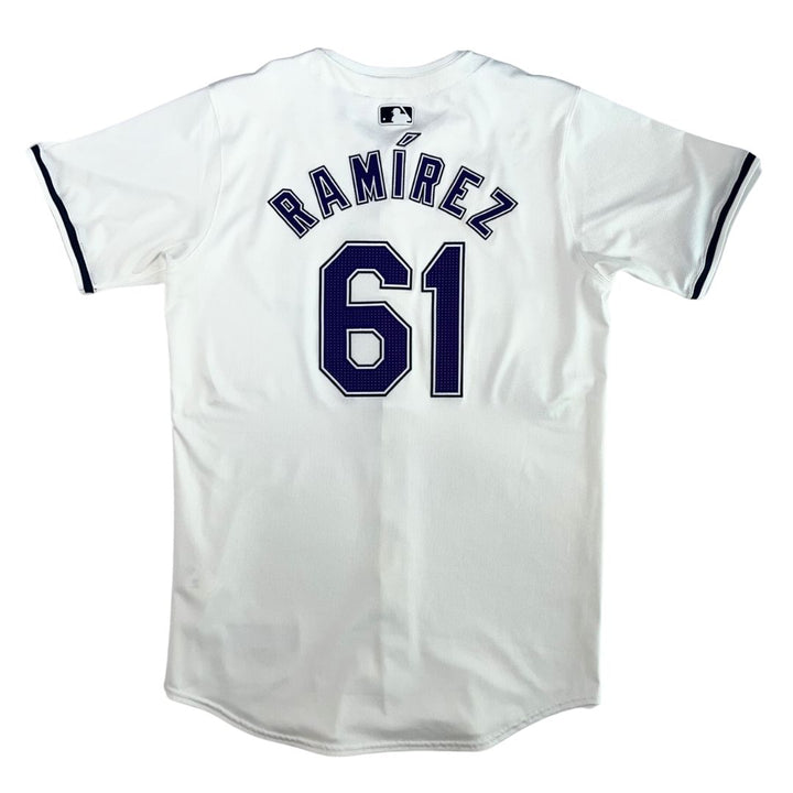 Rays Erasmo Ramirez Team Issued Authentic Devil Rays Jersey