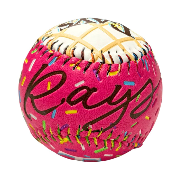 Rays Rawlings White Pink TB Ice Cream Sundae Baseball