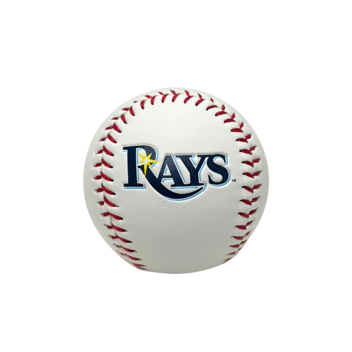 Rays White Tropicana Field Wordmark Logo Baseball