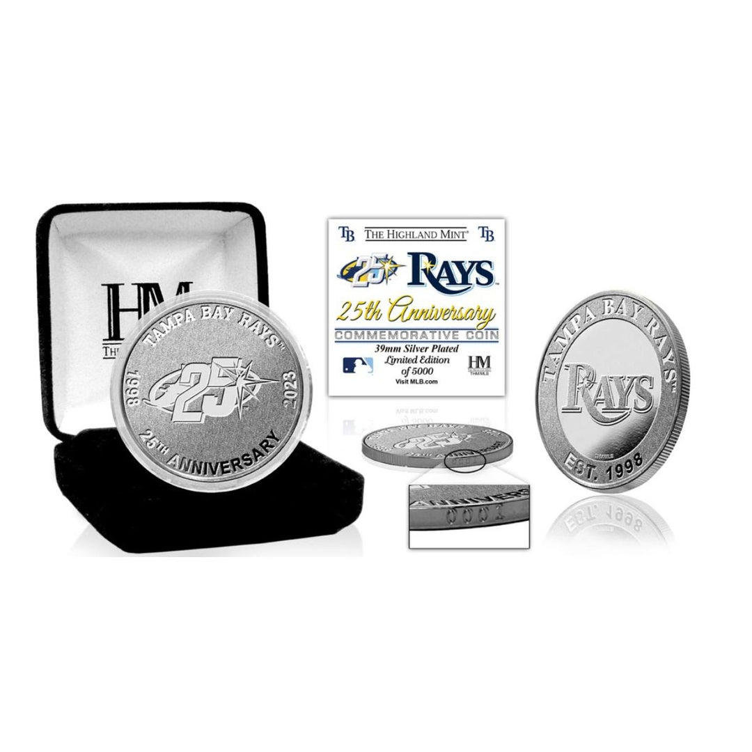 Rays 25th Anniversary Silver Mint Coin