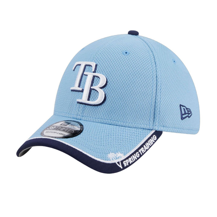 Rays New Era Columbia Blue Spring Training TB 39Thirty Flex Fit Hat