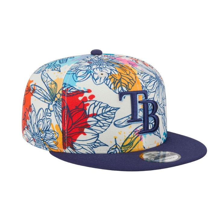 Rays New Era Floral Navy TB Spring Training 9Fifty Snapback Hat