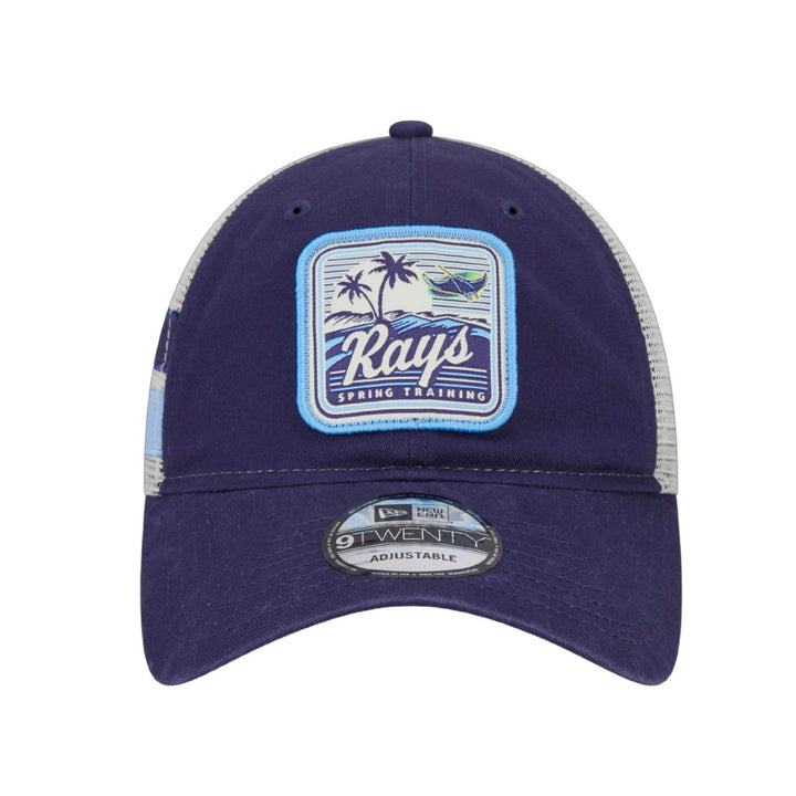 Rays New Era Navy 2024 Florida Spring Training Patch 9Twenty Trucker Hat