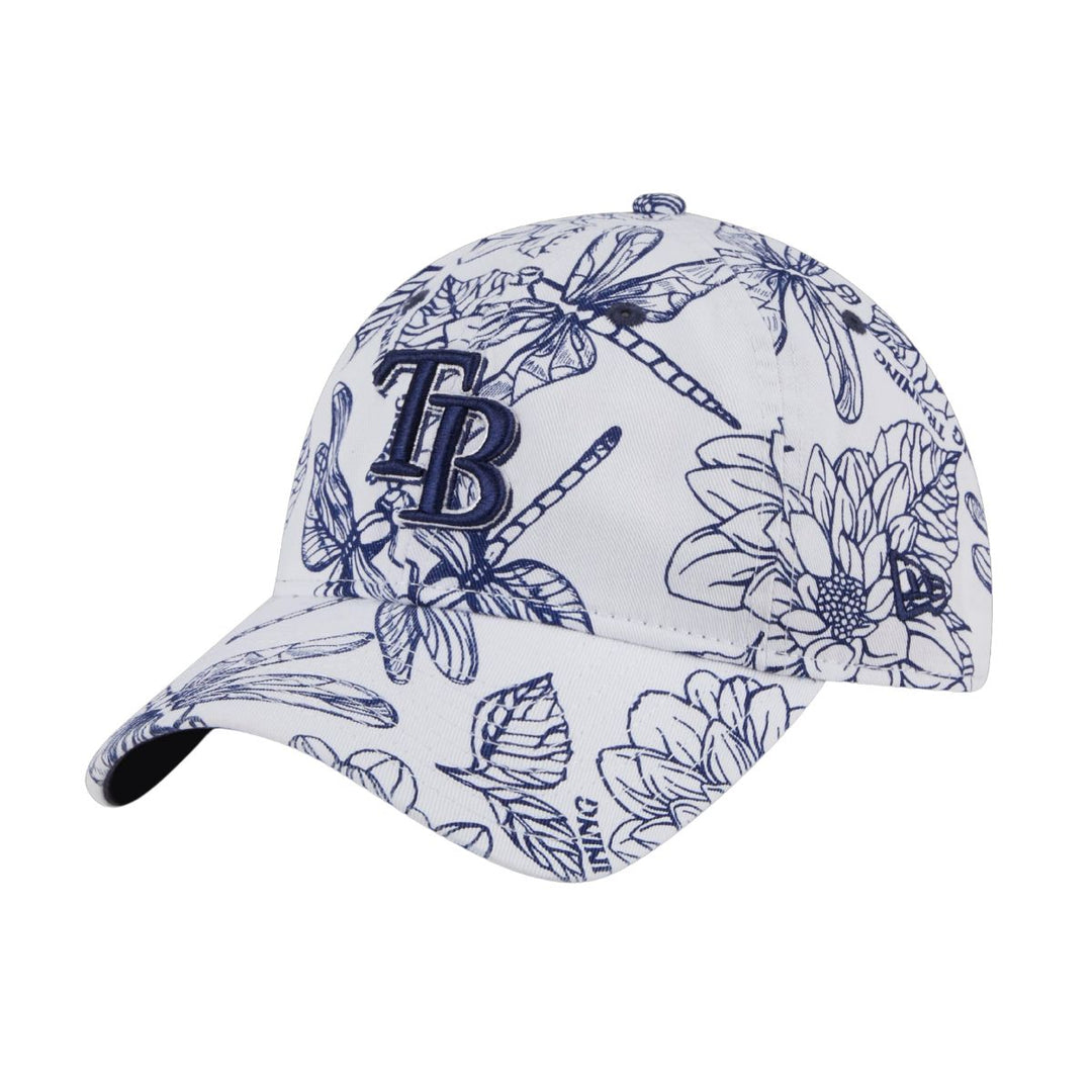 Rays Women's New Era White Spring Training TB Floral Florida 9Twenty Adjustable Hat