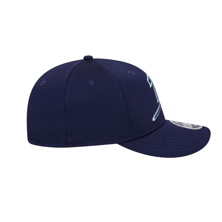 Rays New Era Navy Batting Practice On-Field Low Profile 9Fifty Snapback Hat