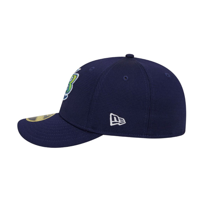 Rays New Era Navy 2024 Batting Practice On-Field Low Profile 59Fifty Fitted Hat