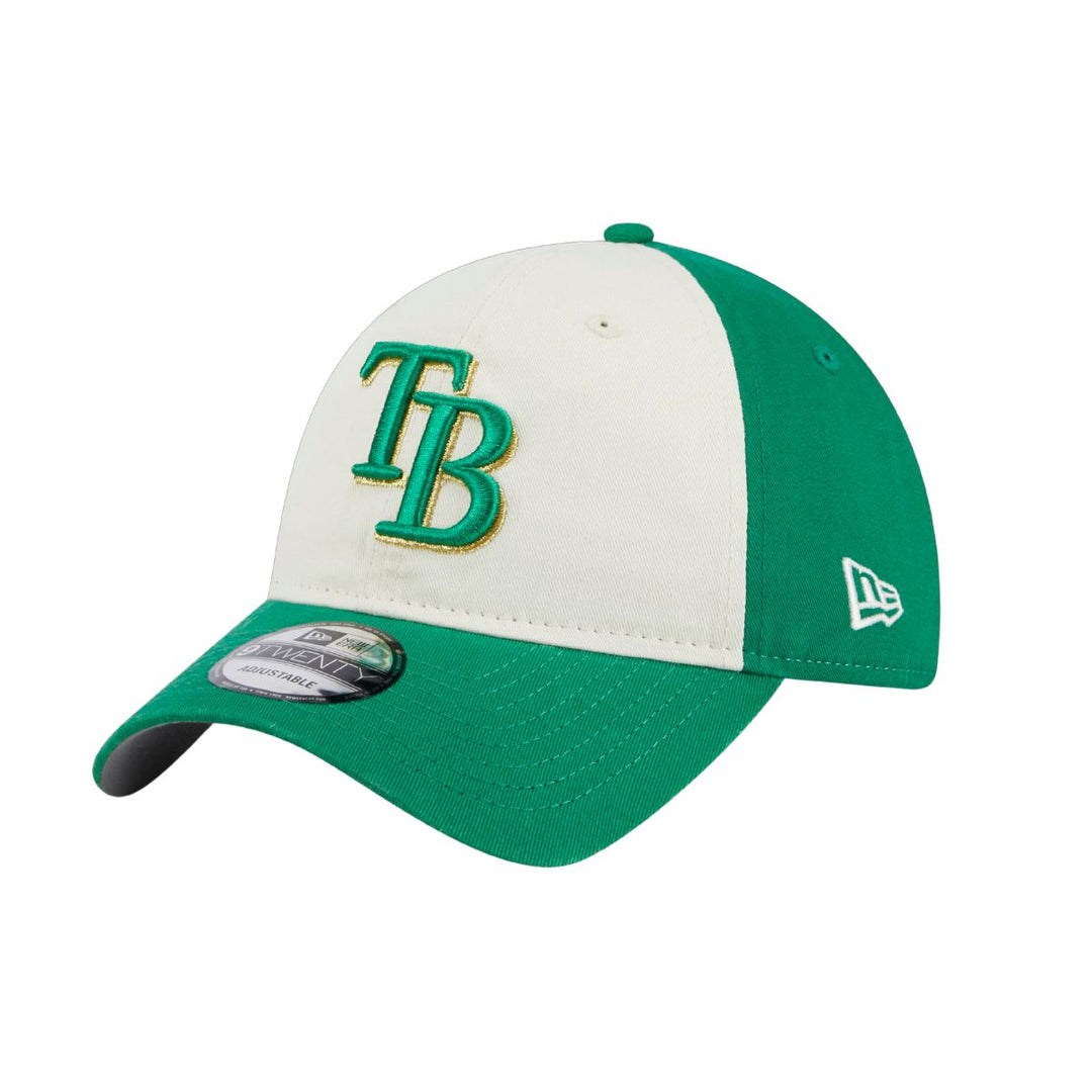 Rays New Era Green White 2024 St Patricks Day 9Twenty Adjustable Hat