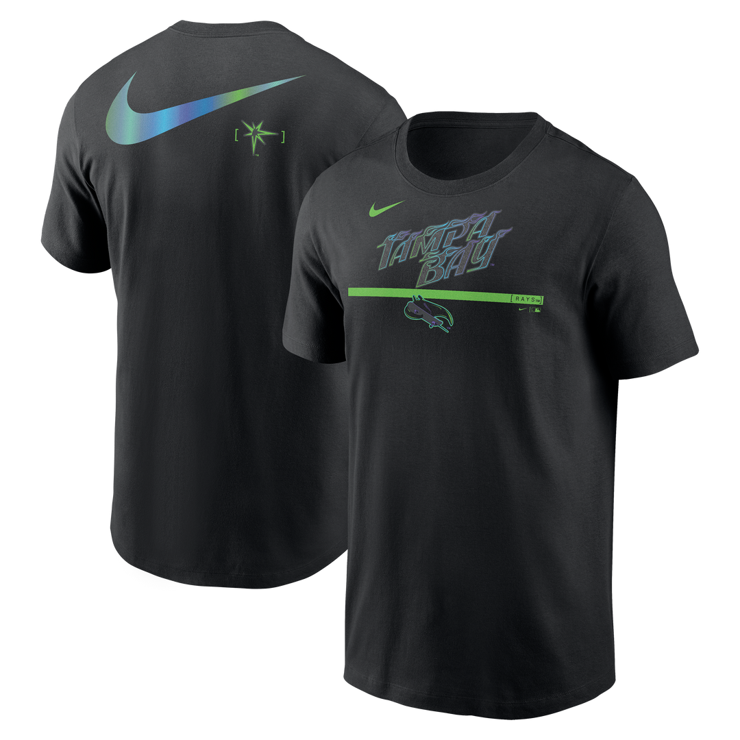 Rays Men's Nike Black Tampa Bay Skateboard City Connect T-Shirt