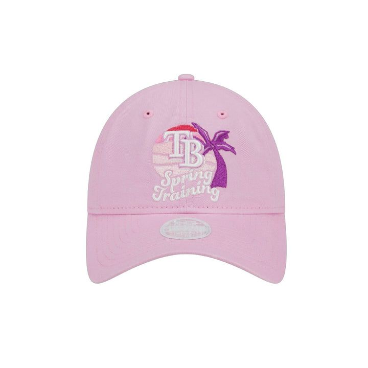 Rays Women's New Era Pink 2024 Spring Training Palm Tree 9Twenty Adjustable Hat