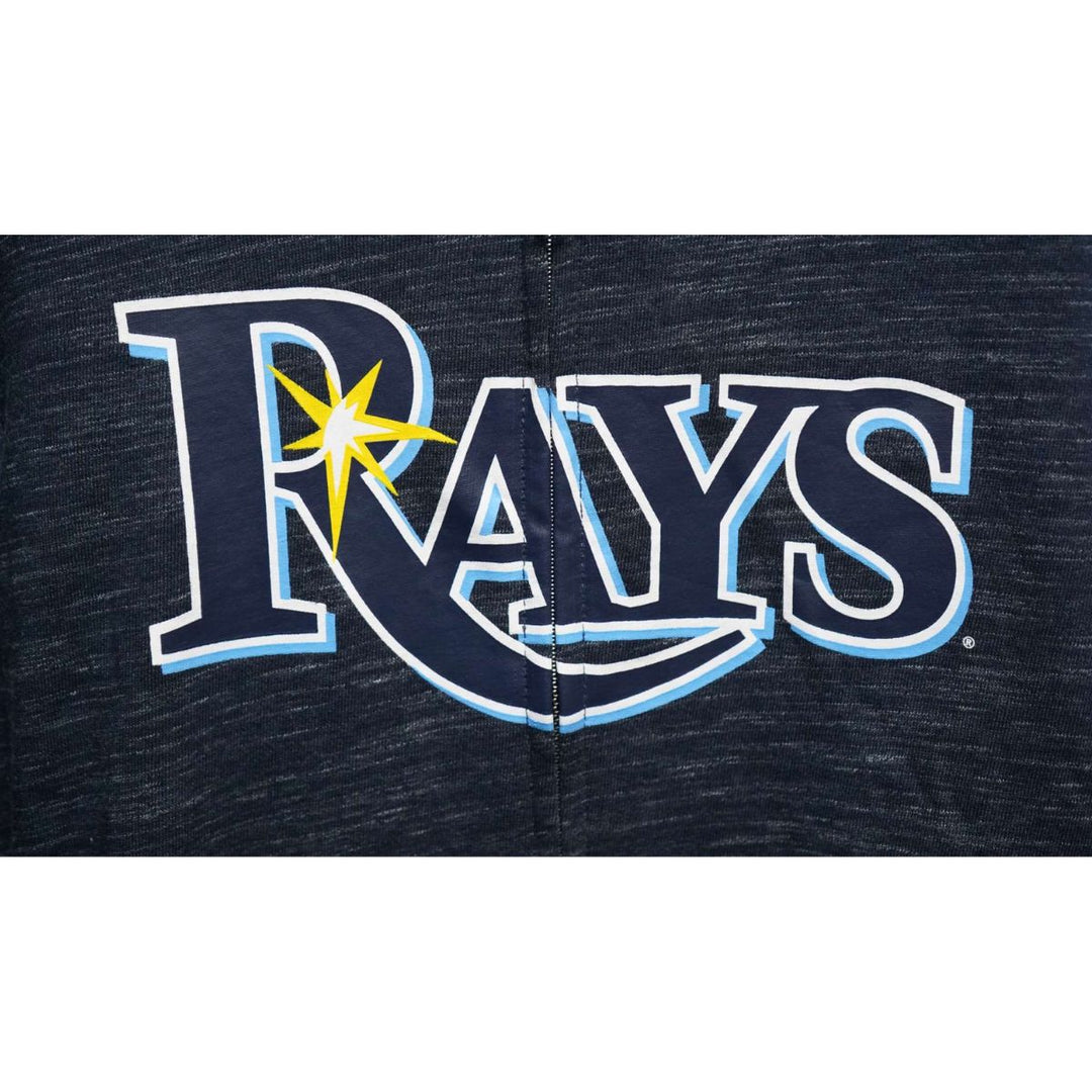 Rays Women's New Era Navy Wordmark Zip Jacket