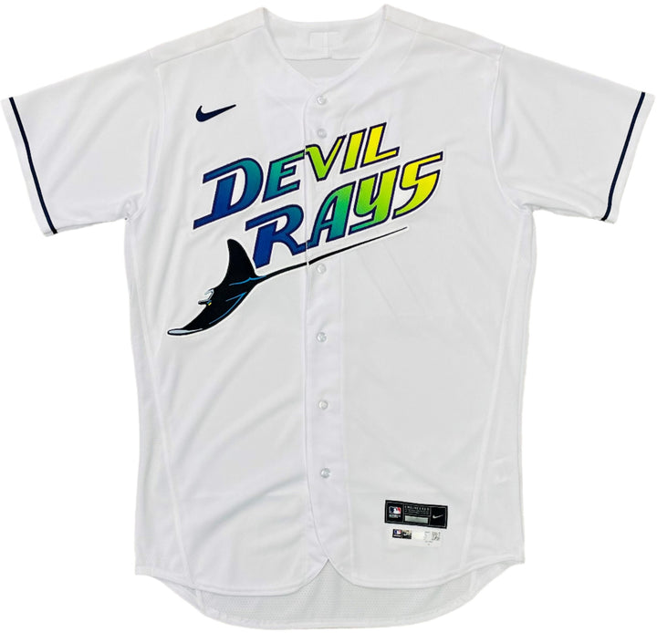 Rays Yacksel Rios Team Issued Authentic Devil Rays Jersey