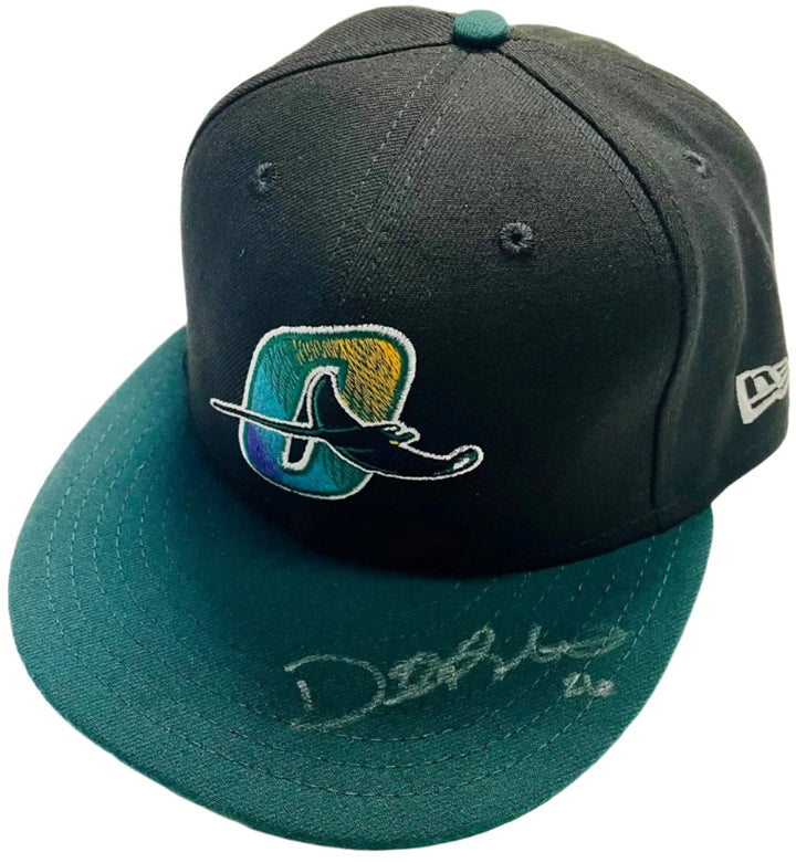 Rays Daniel Robertson Game Used Authentic Autographed Orlando Rays Spring Training Hat