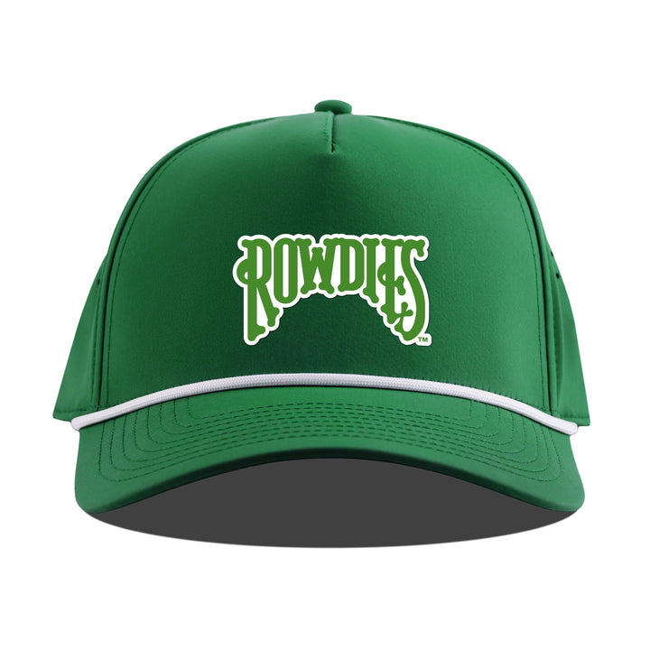Rowdies Branded Bills Green FL Side Hit Rope Snapback Hat