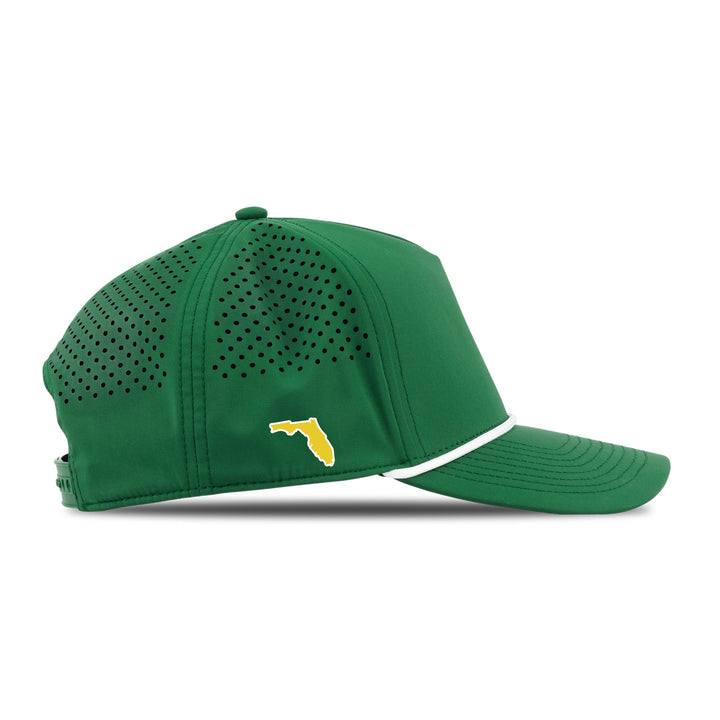 Rowdies Branded Bills Green FL Side Hit Rope Snapback Hat