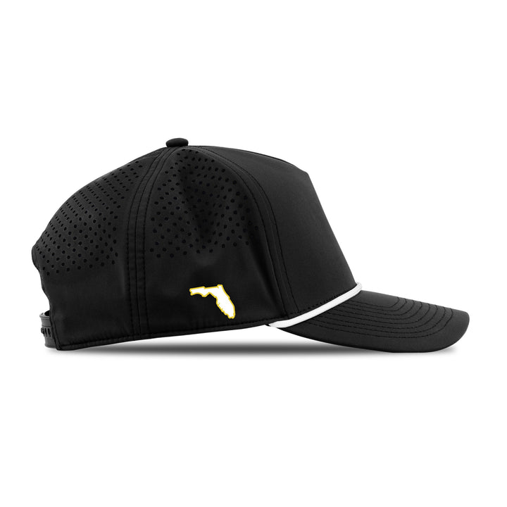 Rowdies Branded Bills Black FL Side Hit Rope Snapback Hat