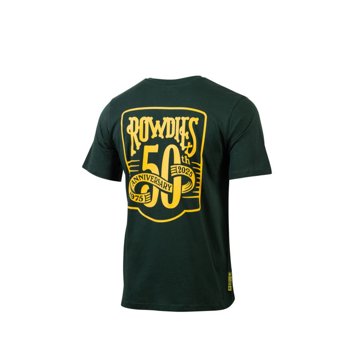 Rowdies Youth Green 50th Logo On Back T-Shirt