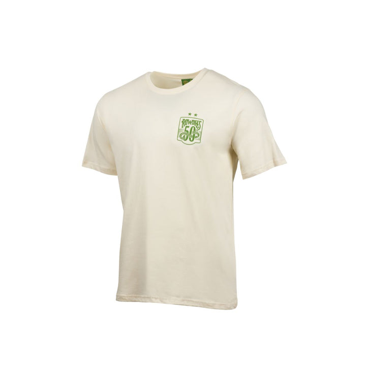 Rowdies Youth Tan 50th Anniversary Logo On Back T-Shirt