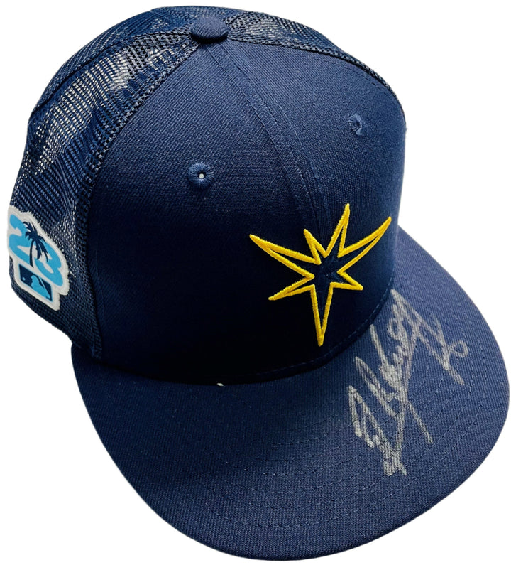 Rays Randy Arozarena Team Issued Authentic Autographed Spring Training Hat