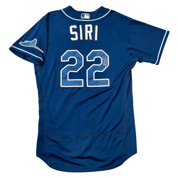 RAYS JOSE SIRI TEAM ISSUED AUTHENTIC AUTOGRAPHED NAVY RAYS JERSEY