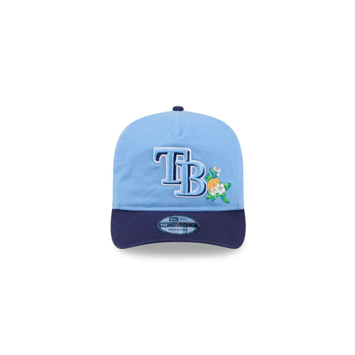 Rays New Era Youth Light Blue Navy TB 2026 Spring Training Patch 19Twenty Adjustable Hat