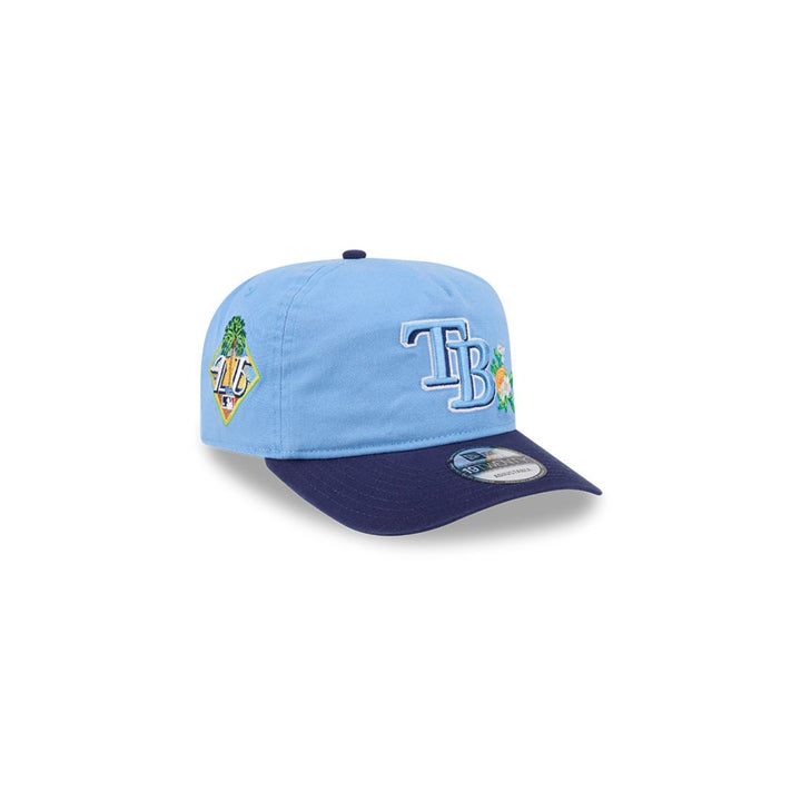Rays New Era Youth Light Blue Navy TB 2026 Spring Training Patch 19Twenty Adjustable Hat