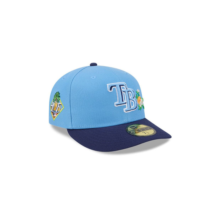 Rays New Era Youth Light Blue Navy TB 2026 Spring Training On-Field 59Fifty Fitted Hat
