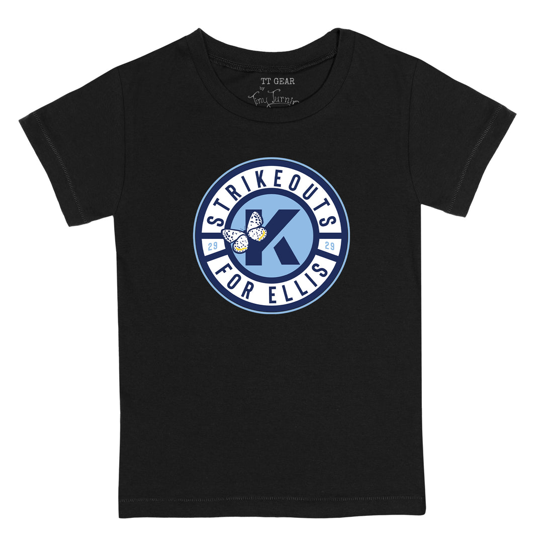 Youth Tiny Turnip Black Strikeout for Ellis T-Shirt