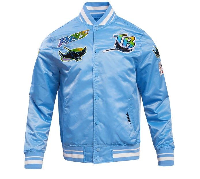 Rays Men's Pro Standard Light Blue Devil Rays Satin Jacket | The Bay ...