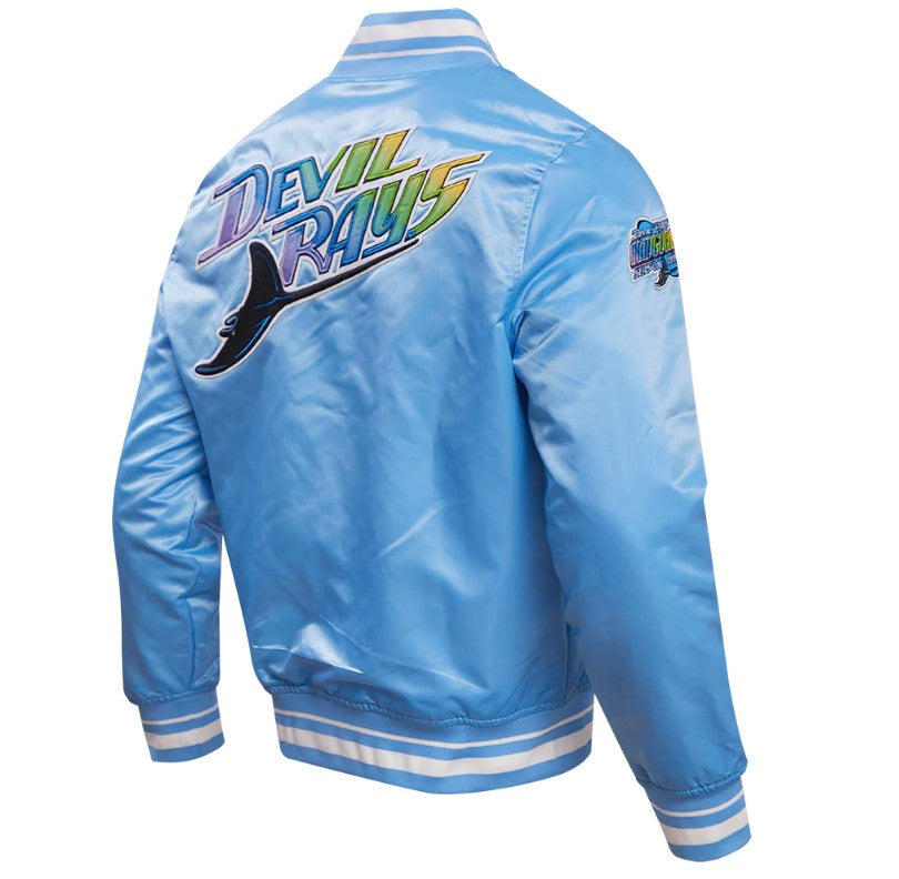 Rays Men's Pro Standard Light Blue Devil Rays Satin Jacket