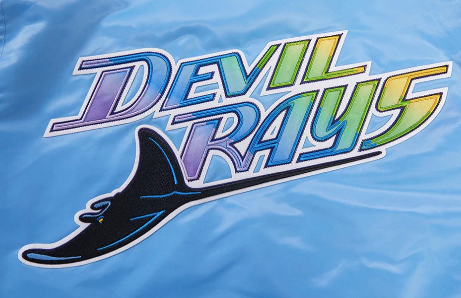 Rays Men's Pro Standard Light Blue Devil Rays Satin Jacket