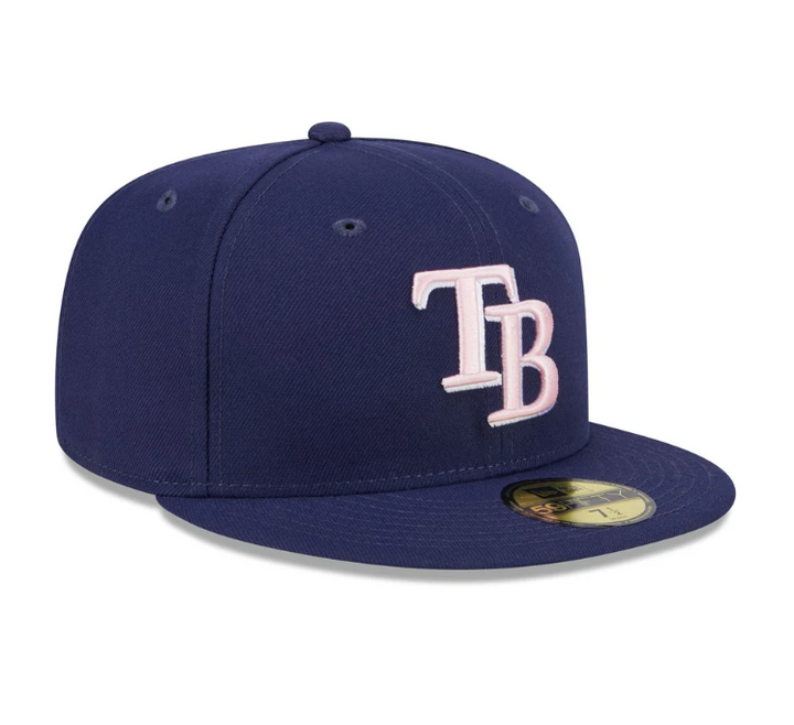 Rays New Era Navy Blue 2024 Mother's Day 59Fifty Fitted Hat