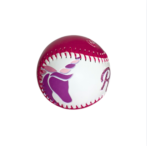 Rays Pink White Unicorn Rawlings Baseball