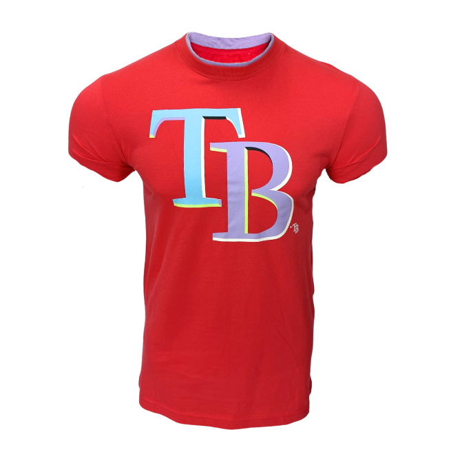 Rays Men's New Era Color Patch WS08 TB T-Shirt